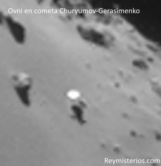 Ovni en cometa Churyumov-Gerasimenko