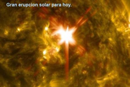 erupcion solar 2014