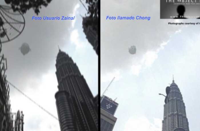 ovni torres gemelas en Malasia