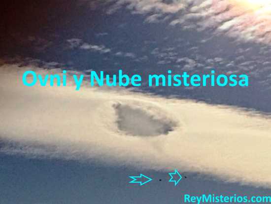 Ovni y Nube misteriosa