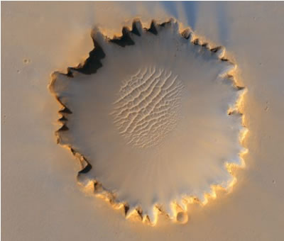 cráter marte