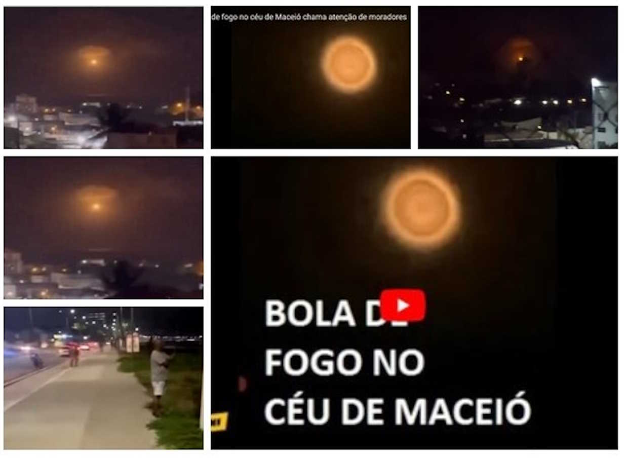 Ovni grabado en el cielo de Brasil Octubre 2023