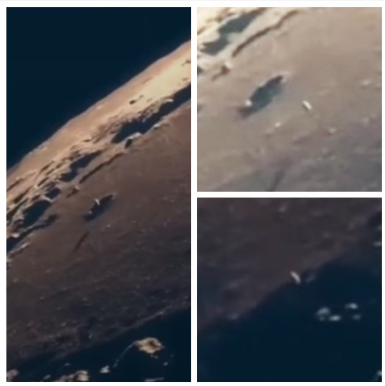 Ovni en el cráter Lunar
